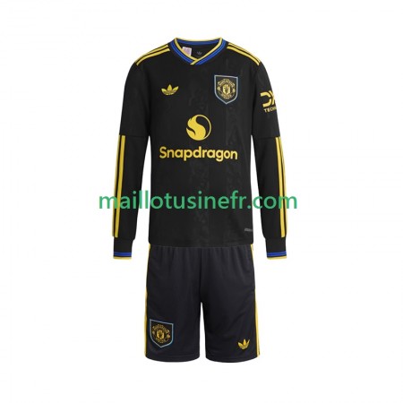 Maillot de Foot Manchester United Troisième 2025-26 Manches Longues - Enfant Maillot de Foot Manchester United Troisième 2025-26 Manches Longues - Enfant